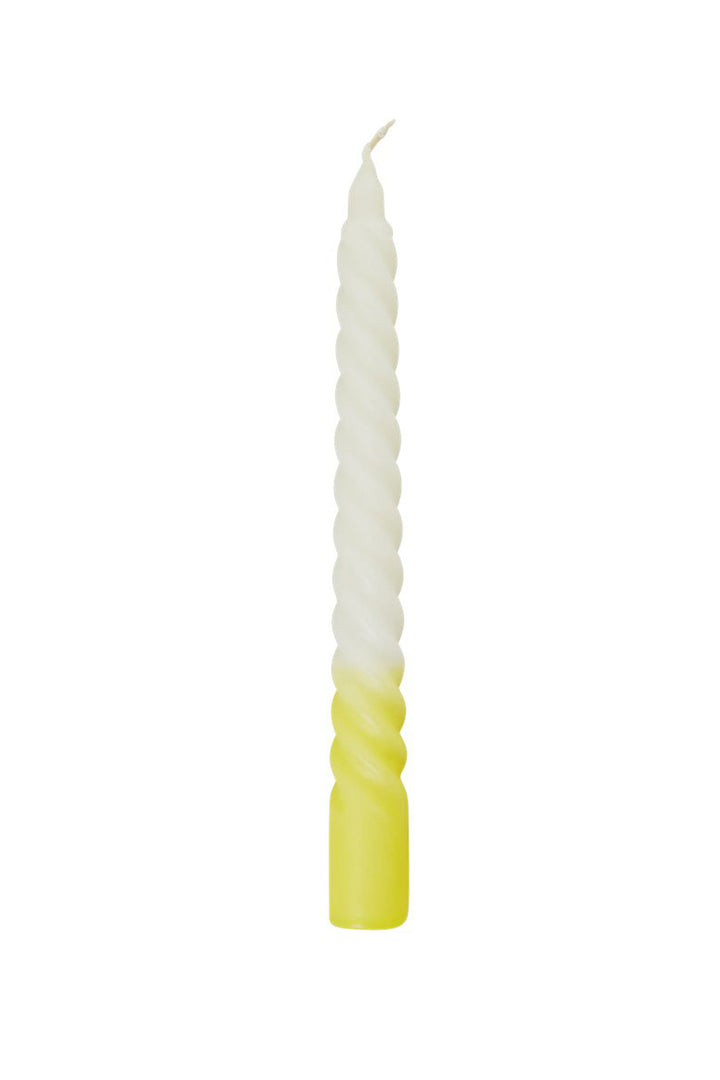 Twisted Two Tone Candle - Pastel