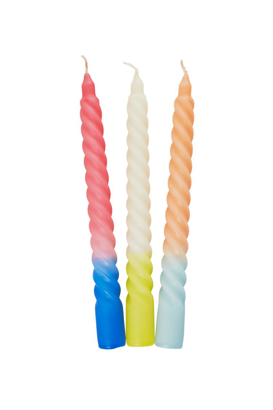 Twisted Two Tone Candle - Pastel