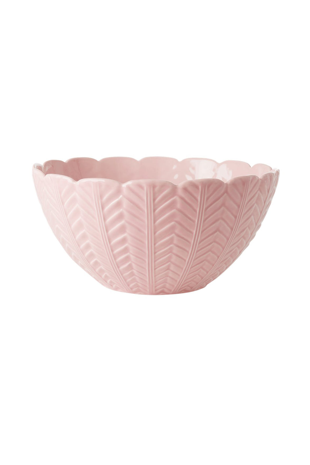 Soft Pink Salad Serving Bowl