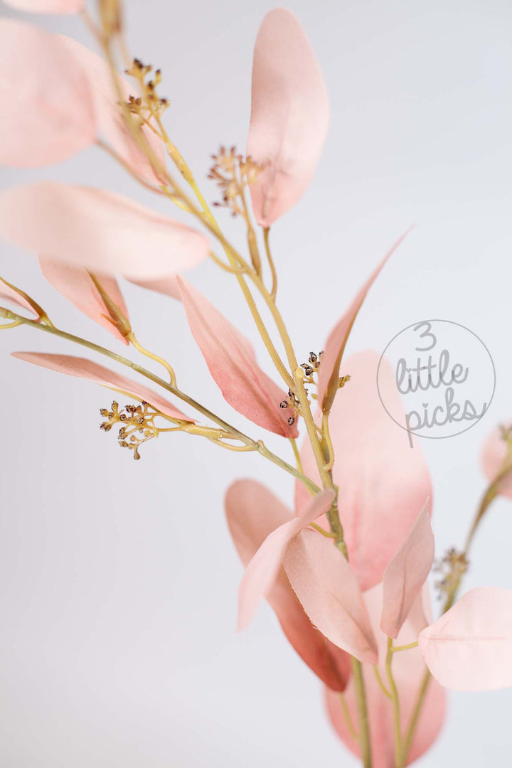Blush Pink Eucalyptus Foliage Stems, Decor, 3littlepicks - 3LittlePicks