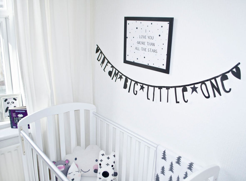 Black Letter Banner Set, Decor, A Little Lovely Company - 3LittlePicks