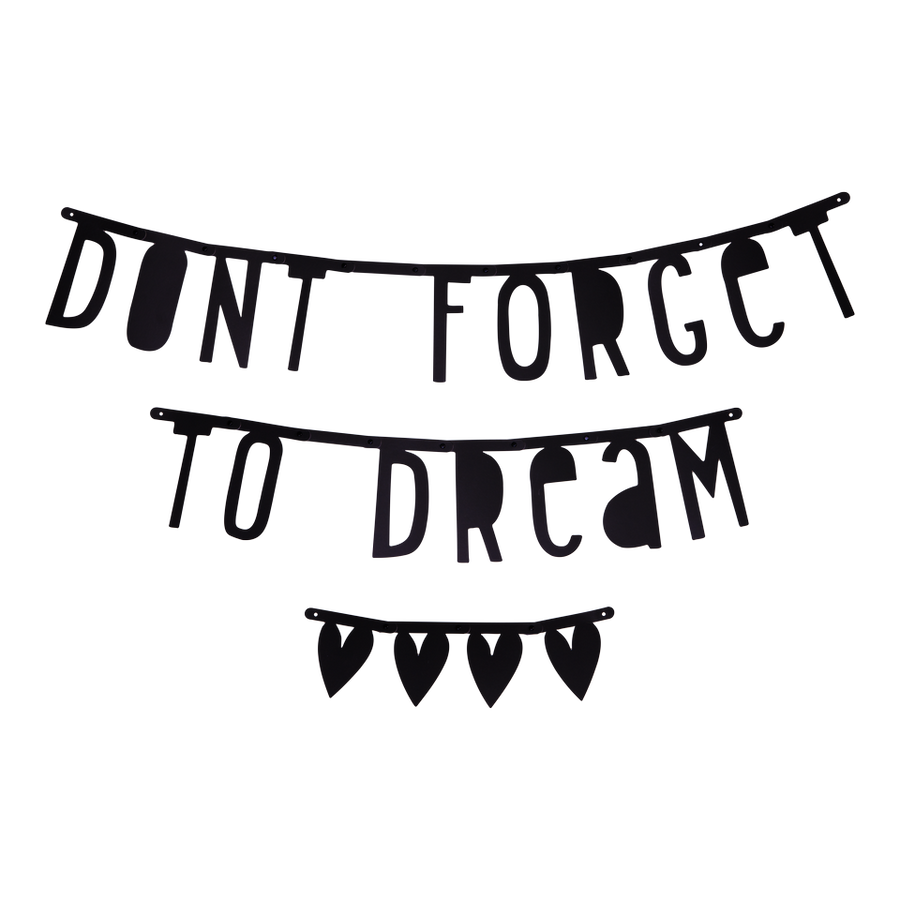 Black Letter Banner Set, Decor, A Little Lovely Company - 3LittlePicks