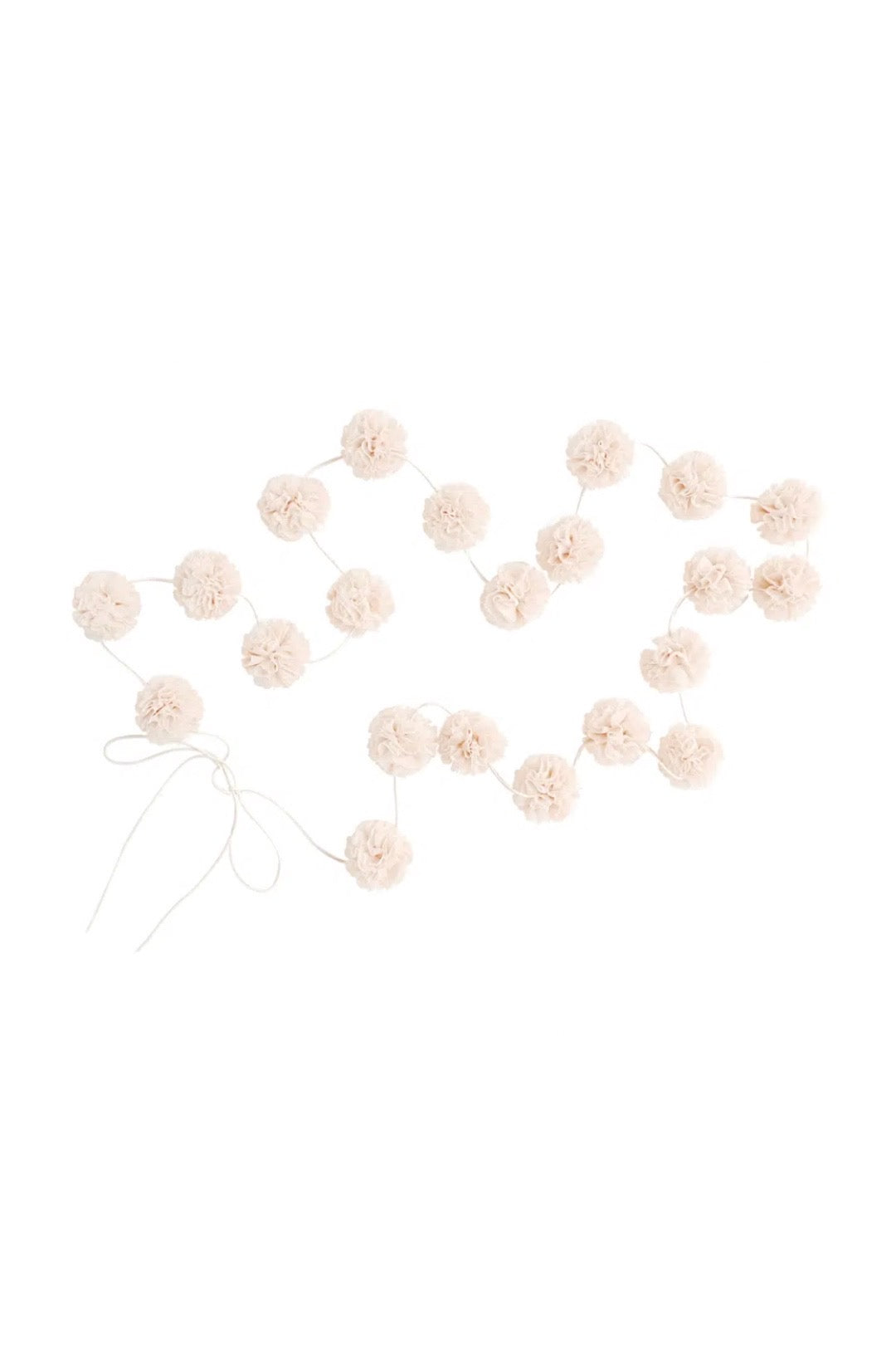 Mini Pom Pom Garlands Cream