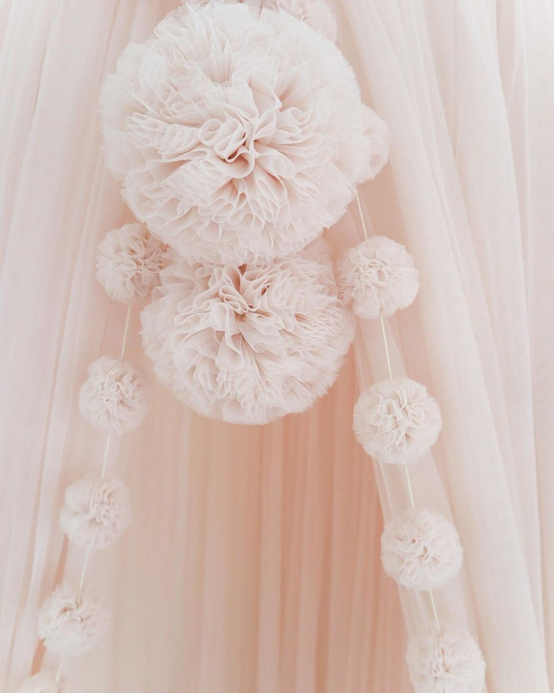 Mini Pom Pom Garlands Cream