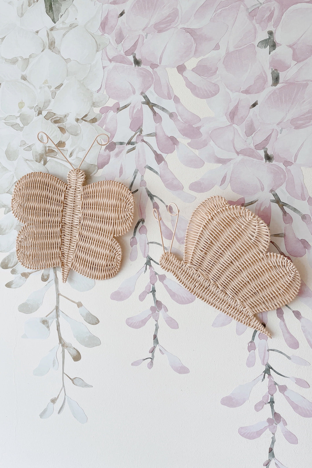 Rattan Butterfly Wall Decor (set of 2)