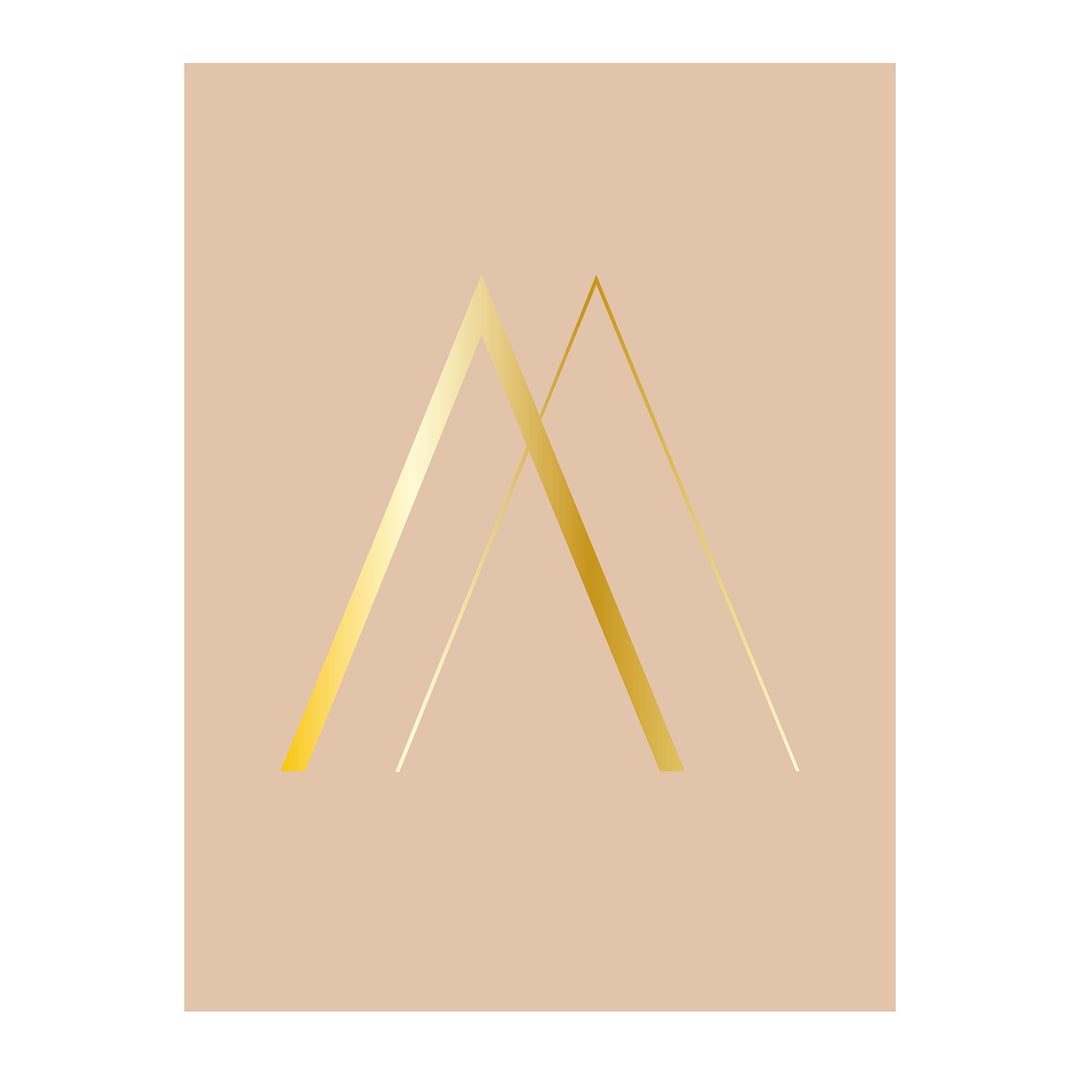 Golden Triangle Print, Decor, Bloomingville - 3LittlePicks