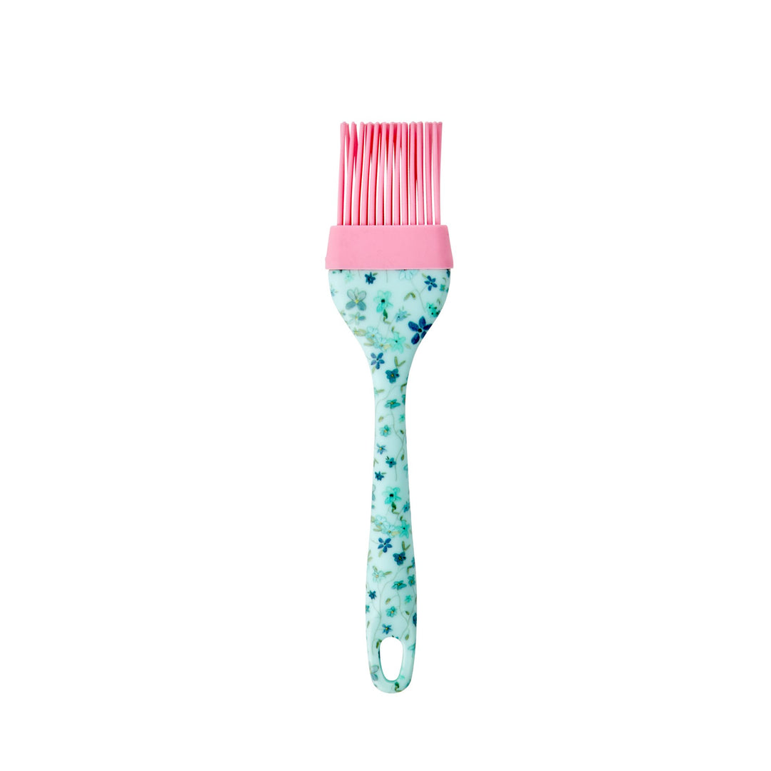 Blue Floral Silicone Basting Brush