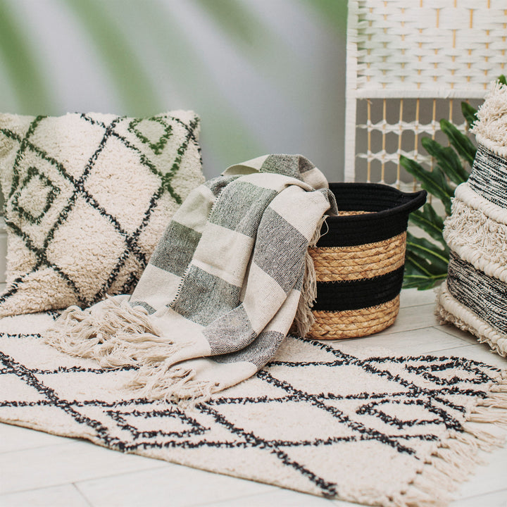 Berber Style Diamonds Tufted Rug, Storage, Sass & Belle - 3LittlePicks