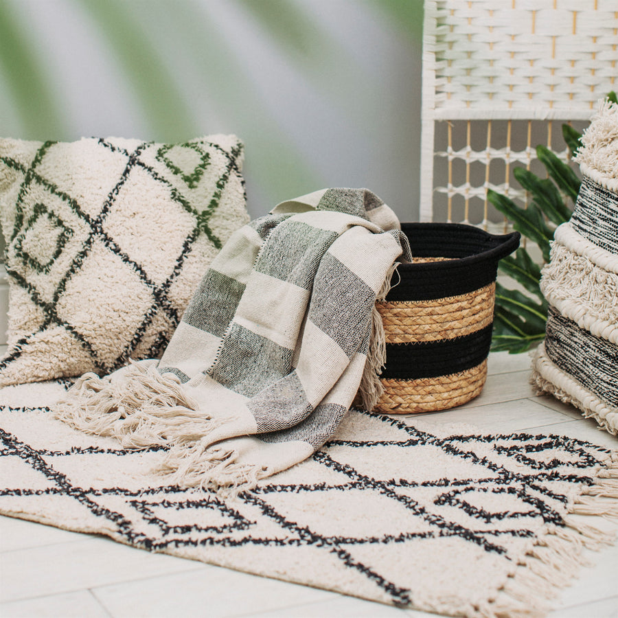 Berber Style Diamonds Tufted Rug, Storage, Sass & Belle - 3LittlePicks