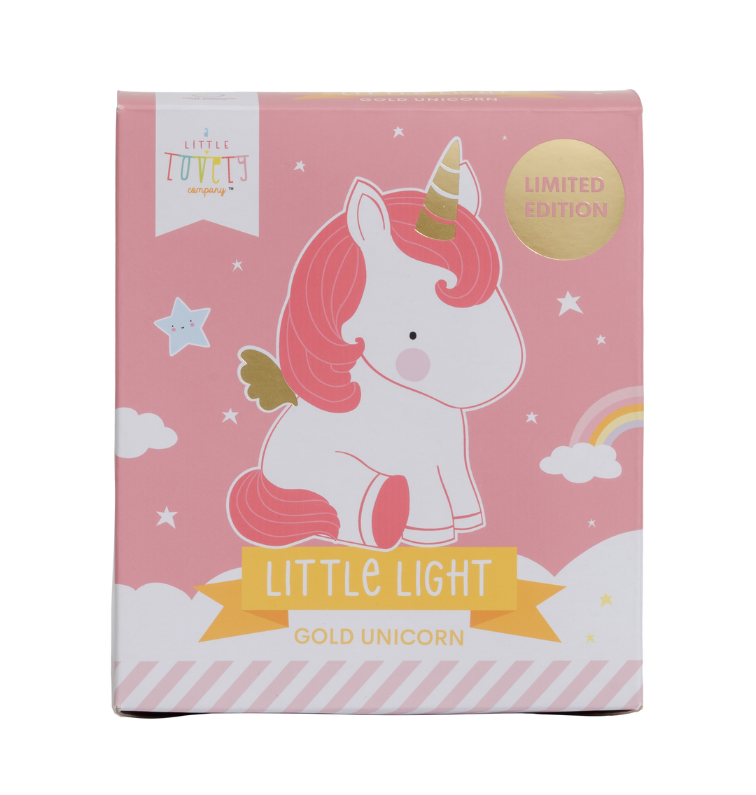 Little Golden Horn Unicorn Light, Lighting, A Little Lovely Company - 3LittlePicks
