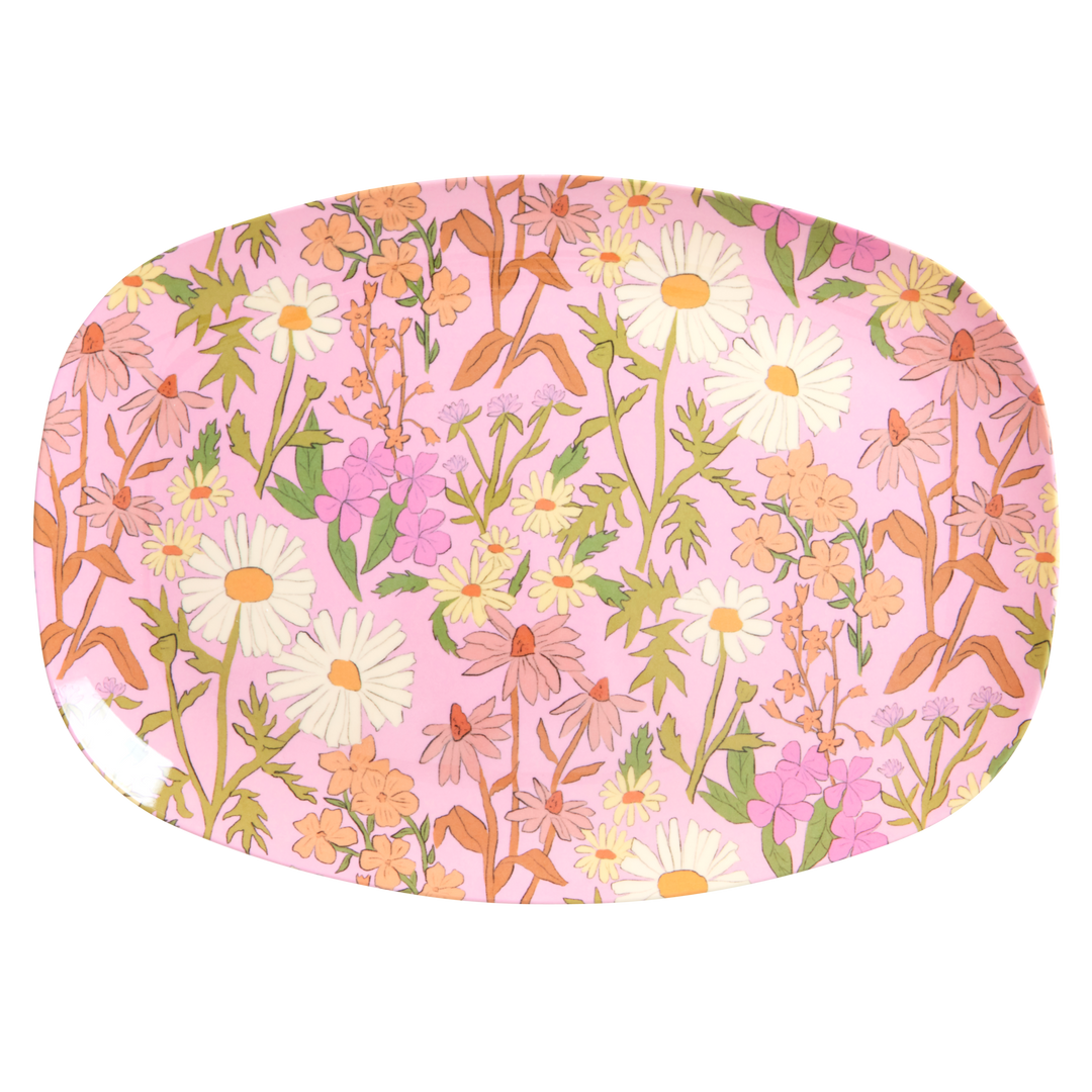 Daisy Dearest Rectangular Melamine Plate