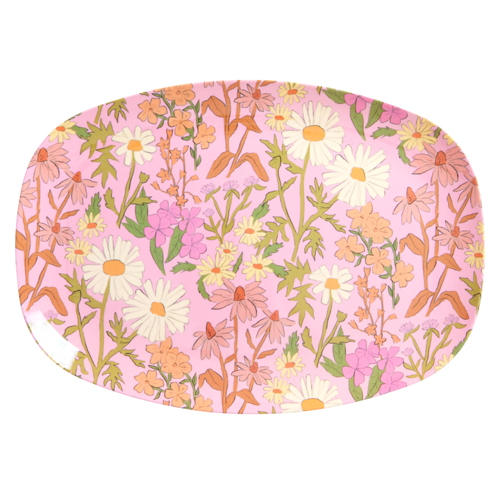 Daisy Dearest Rectangular Melamine Plate
