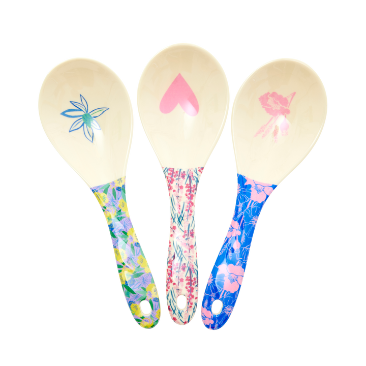 Flower Me Happy Melamine Salad Spoon