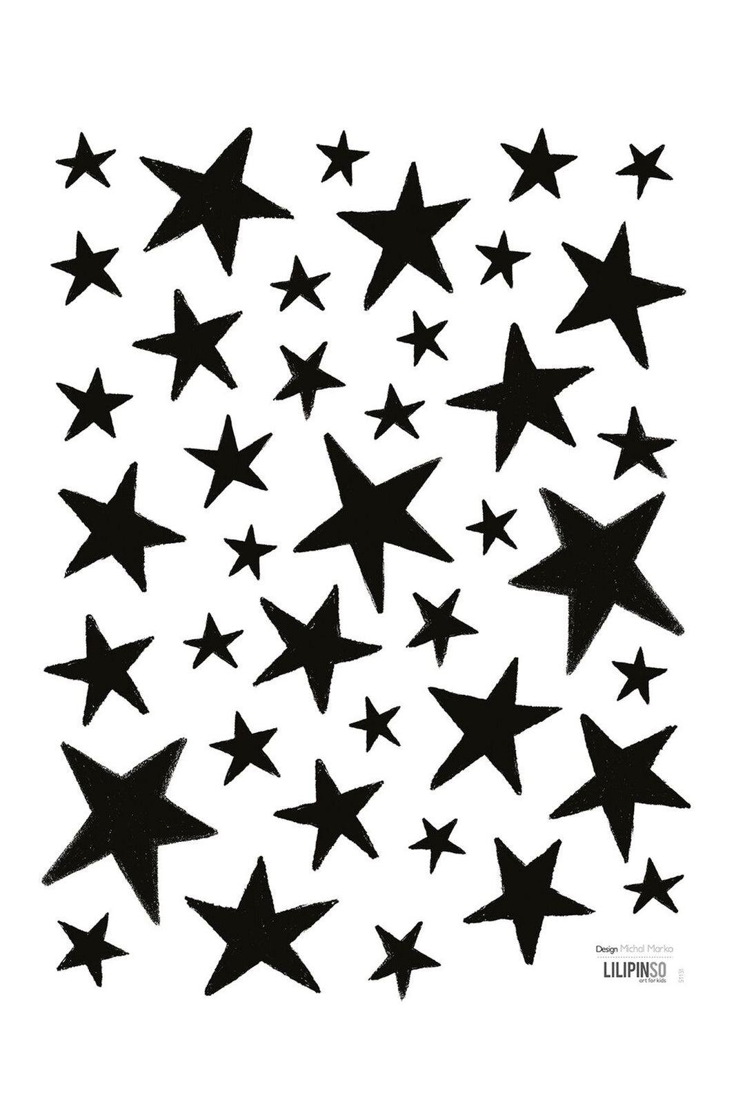 Little Black Stars Vinyl Decal, Decor, Lilipinso - 3LittlePicks