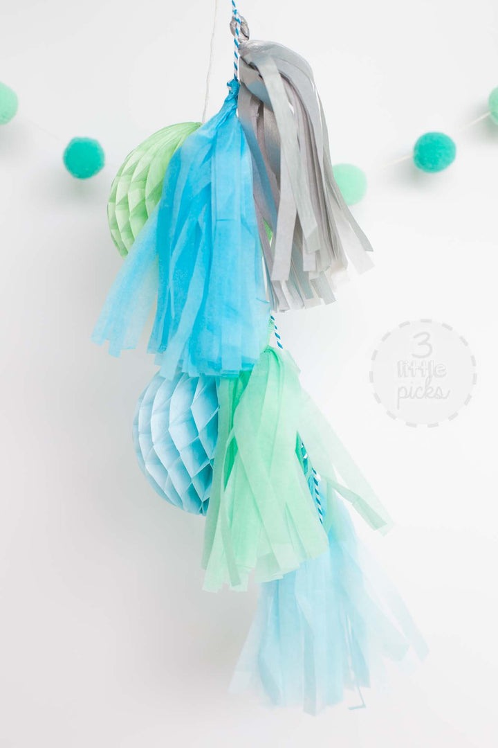 Honeycomb Tassel Kit, Partyware, 3littlepicks - 3LittlePicks