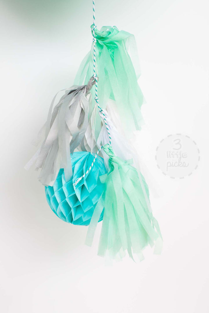 Honeycomb Tassel Kit, Partyware, 3littlepicks - 3LittlePicks