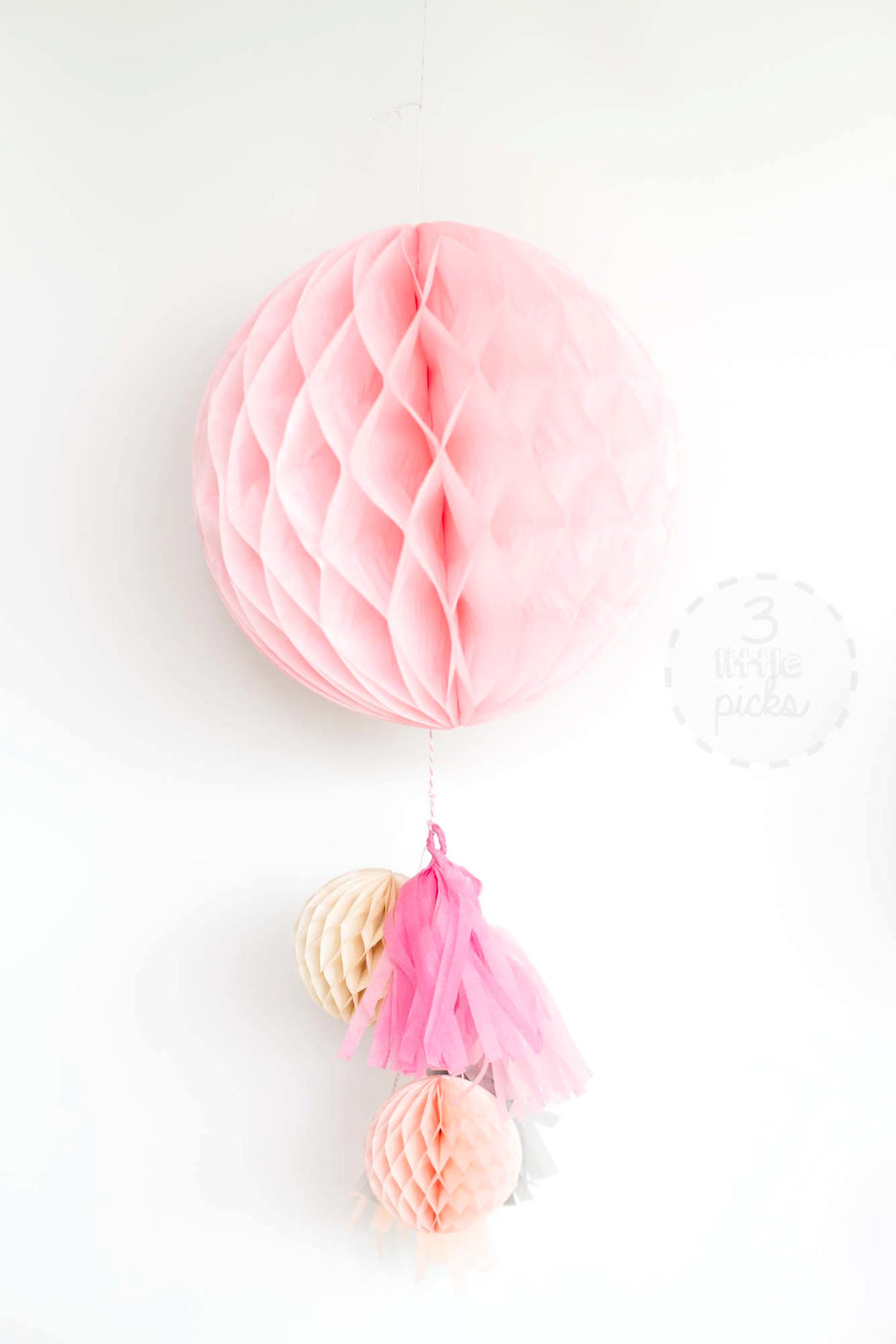 Honeycomb Tassel Kit, Partyware, 3littlepicks - 3LittlePicks