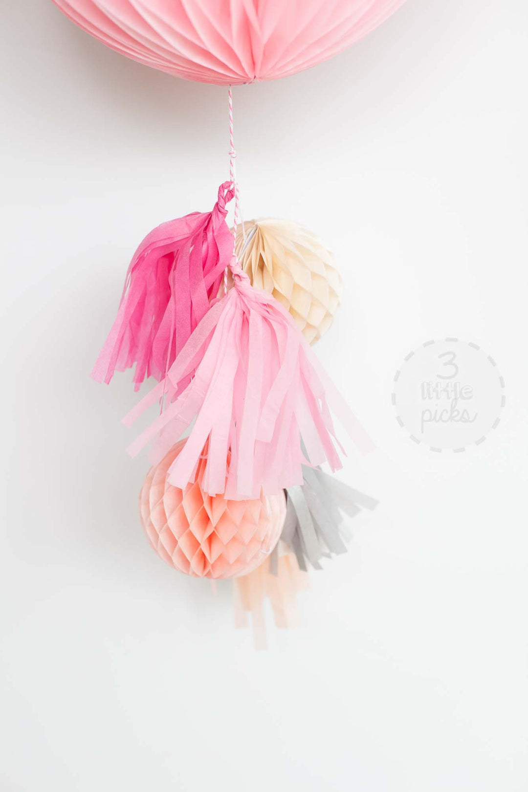 Honeycomb Tassel Kit, Partyware, 3littlepicks - 3LittlePicks