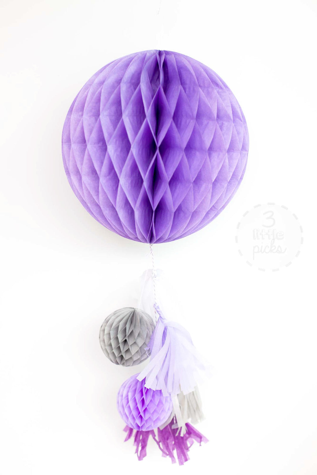 Honeycomb Tassel Kit, Partyware, 3littlepicks - 3LittlePicks