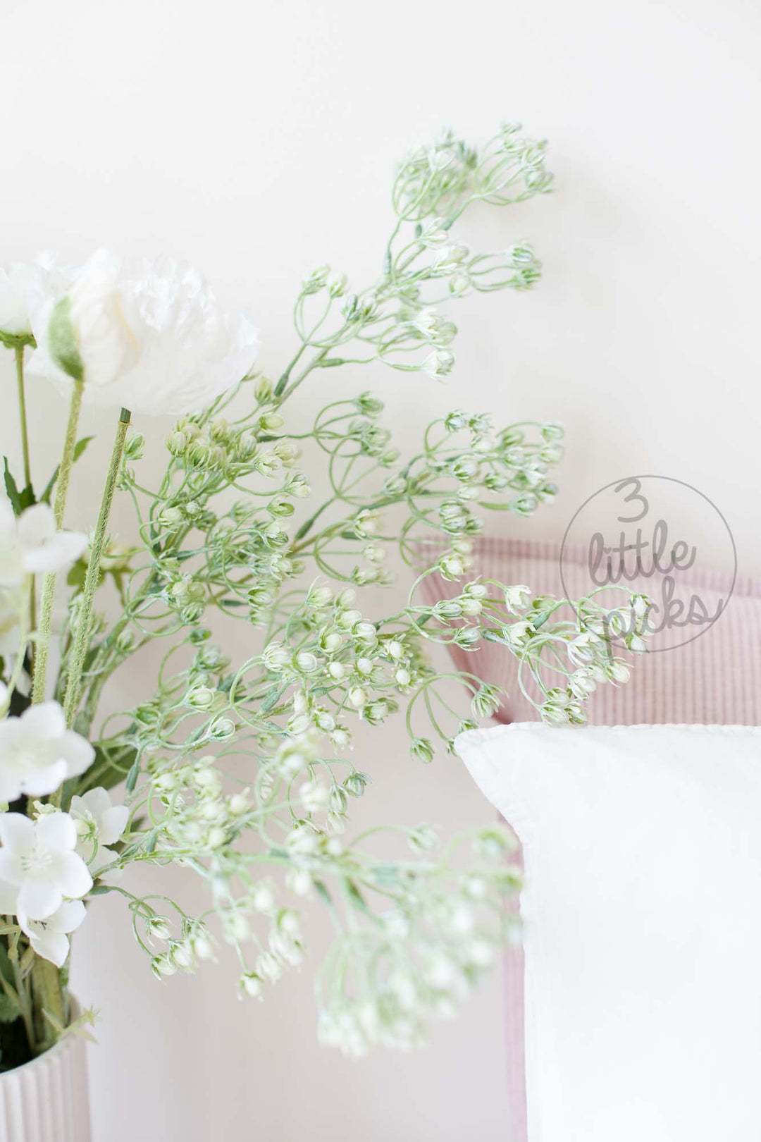 Starry Pastel Green Flowers, Decor, 3littlepicks - 3LittlePicks