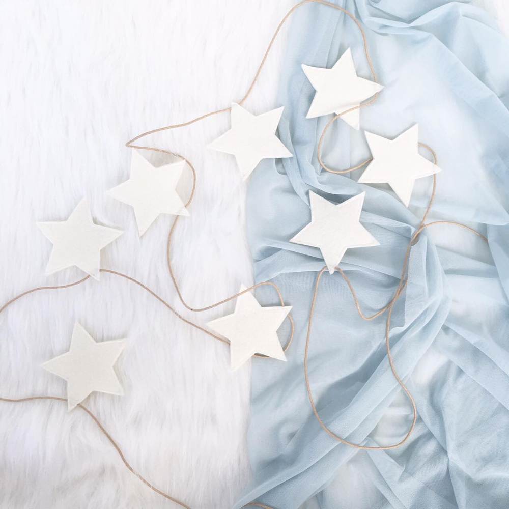Star Garland Ivory, Decor, Spinkie - 3LittlePicks