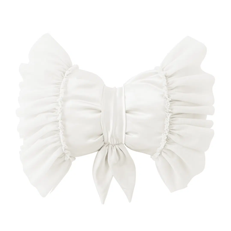 Dreamy Bow Pillow White