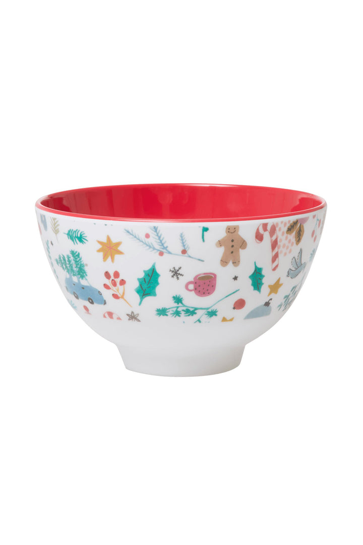 Xmas All Over Two Tone Small Bowl