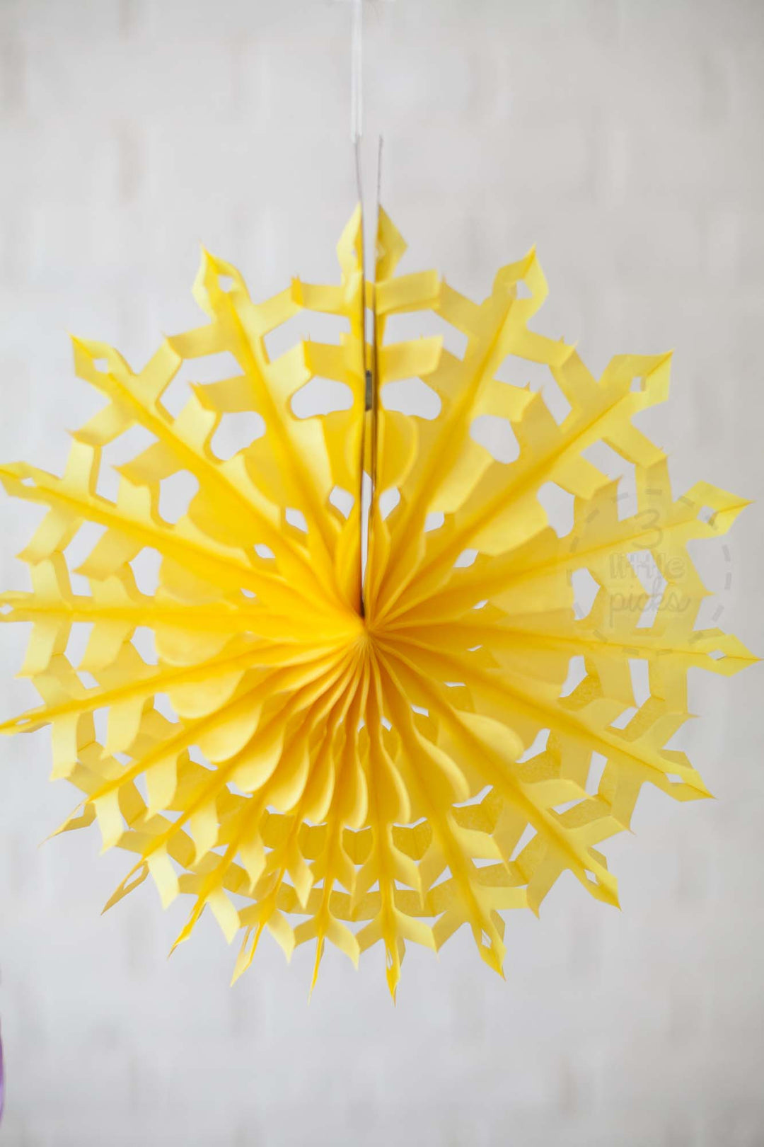 Frozen Snowflake Fan 30cm, Partyware, 3littlepicks - 3LittlePicks