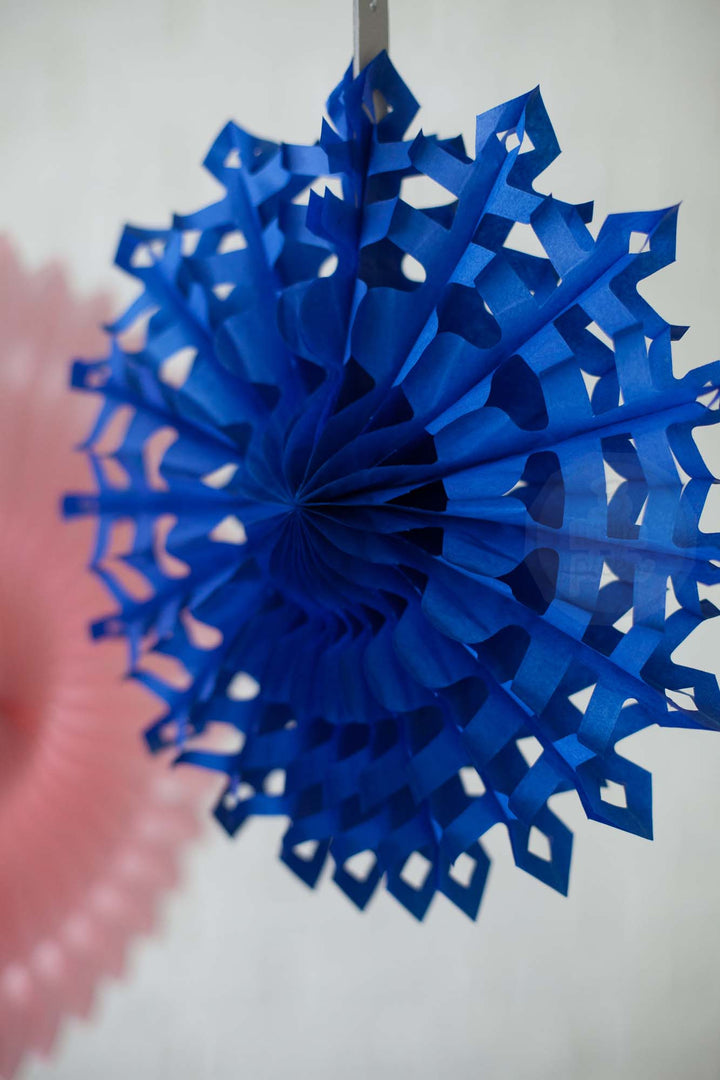 Frozen Snowflake Fan 30cm, Partyware, 3littlepicks - 3LittlePicks