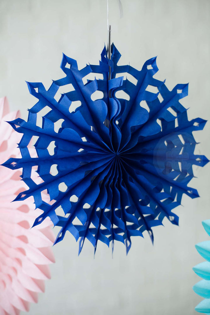 Frozen Snowflake Fan 30cm, Partyware, 3littlepicks - 3LittlePicks