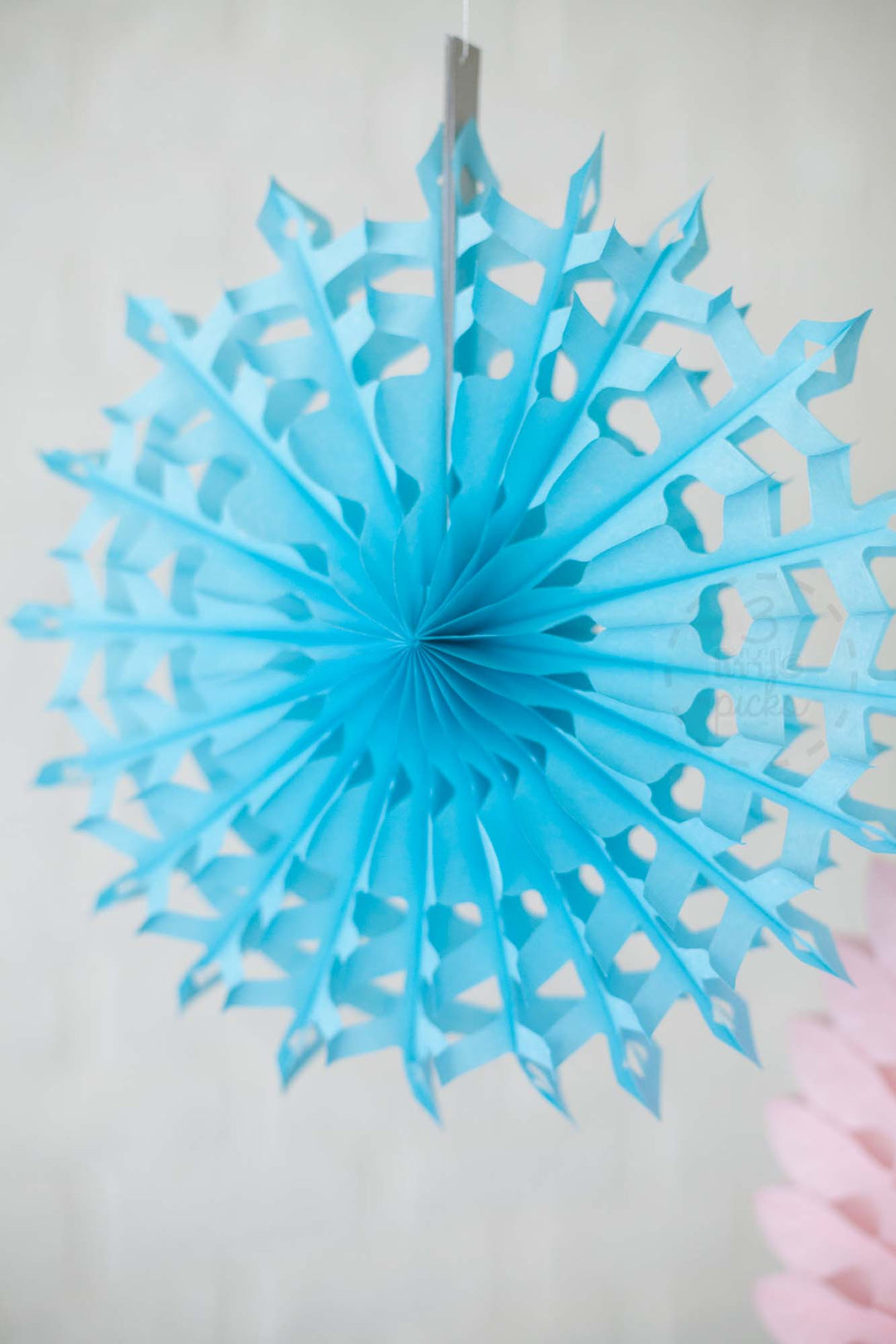 Frozen Snowflake Fan 30cm, Partyware, 3littlepicks - 3LittlePicks