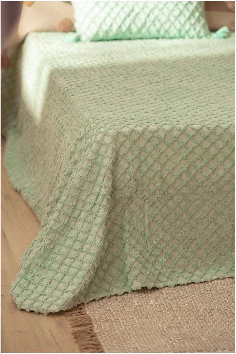 Royal Bedspread Pastel Turquoise