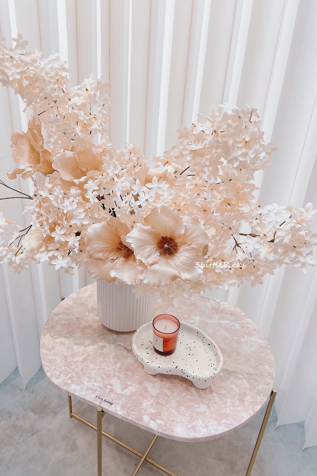 Pastel Coral and Peach Medium Bouquet