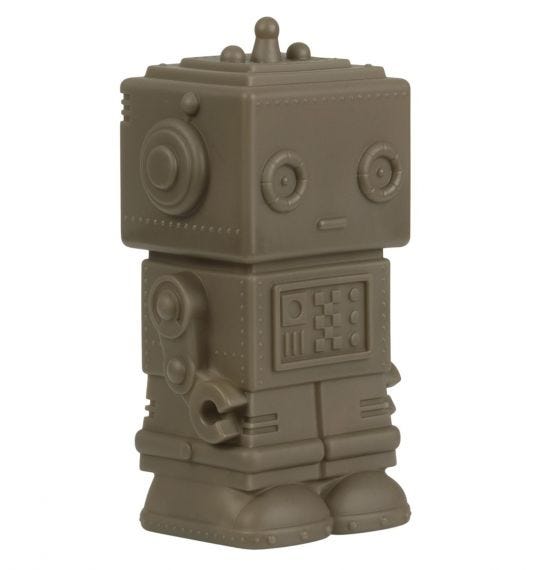Robot Money Box ash brown