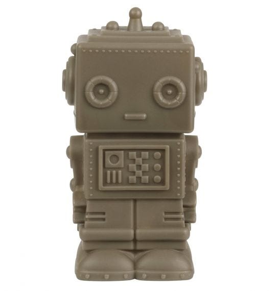 Robot Money Box ash brown