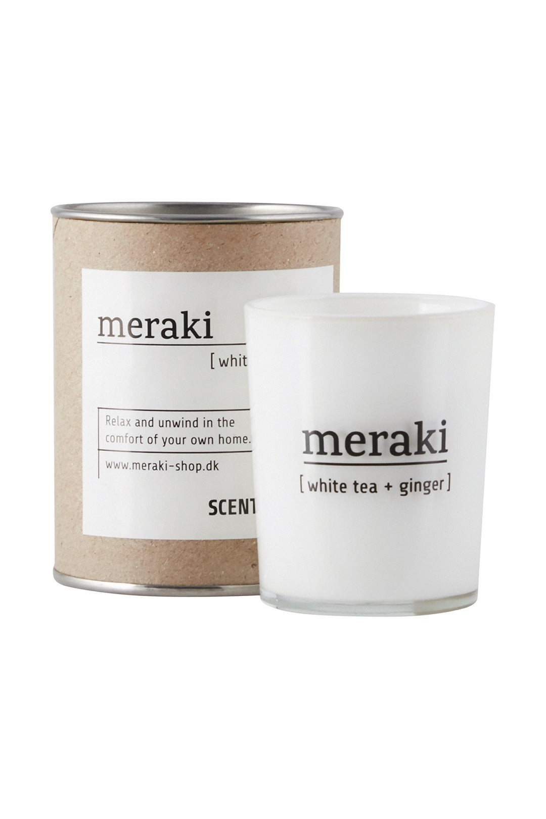 White Tea And Ginger Scented Candle, Lifestyle, Meraki - 3LittlePicks