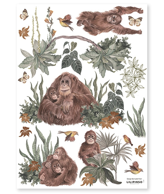Orangutan Family Vinyl Decal