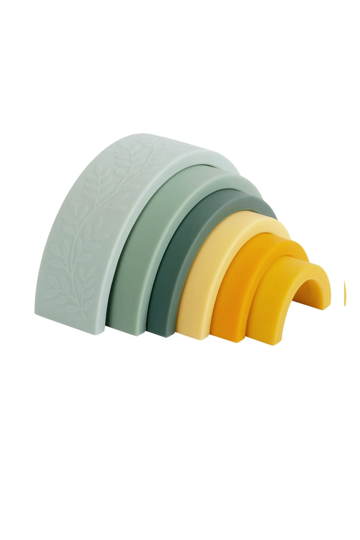 Silicone Rainbow Stacking Toy - Sage