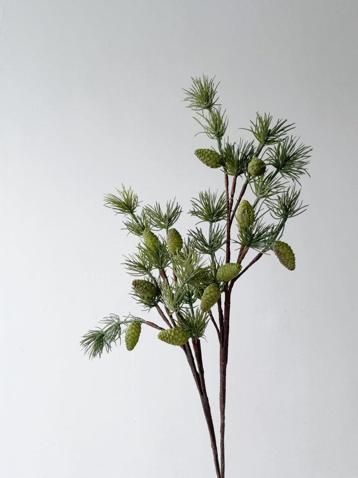 Pine Cone Faux Branch