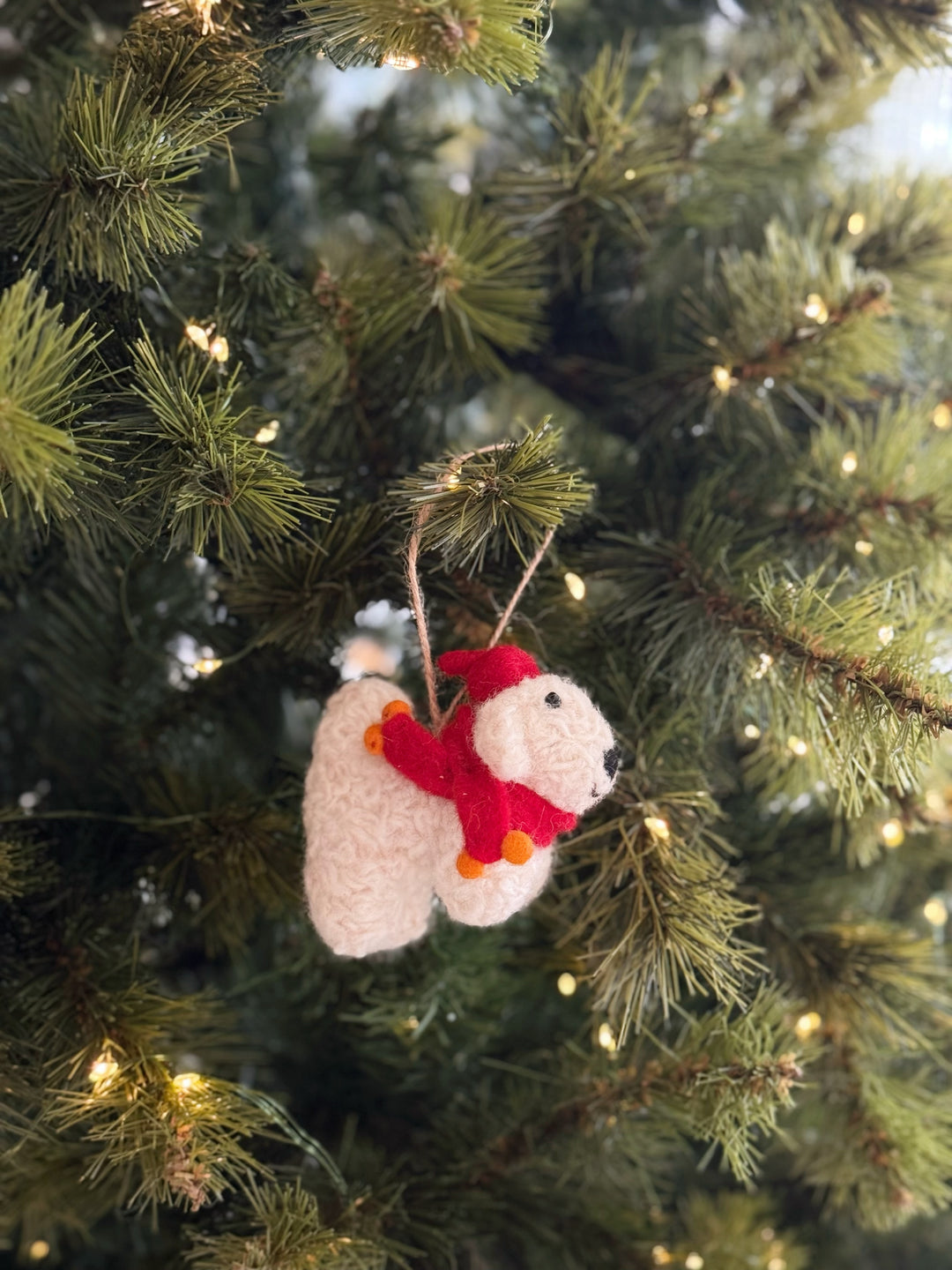 Cozy Pup Felt Ornament