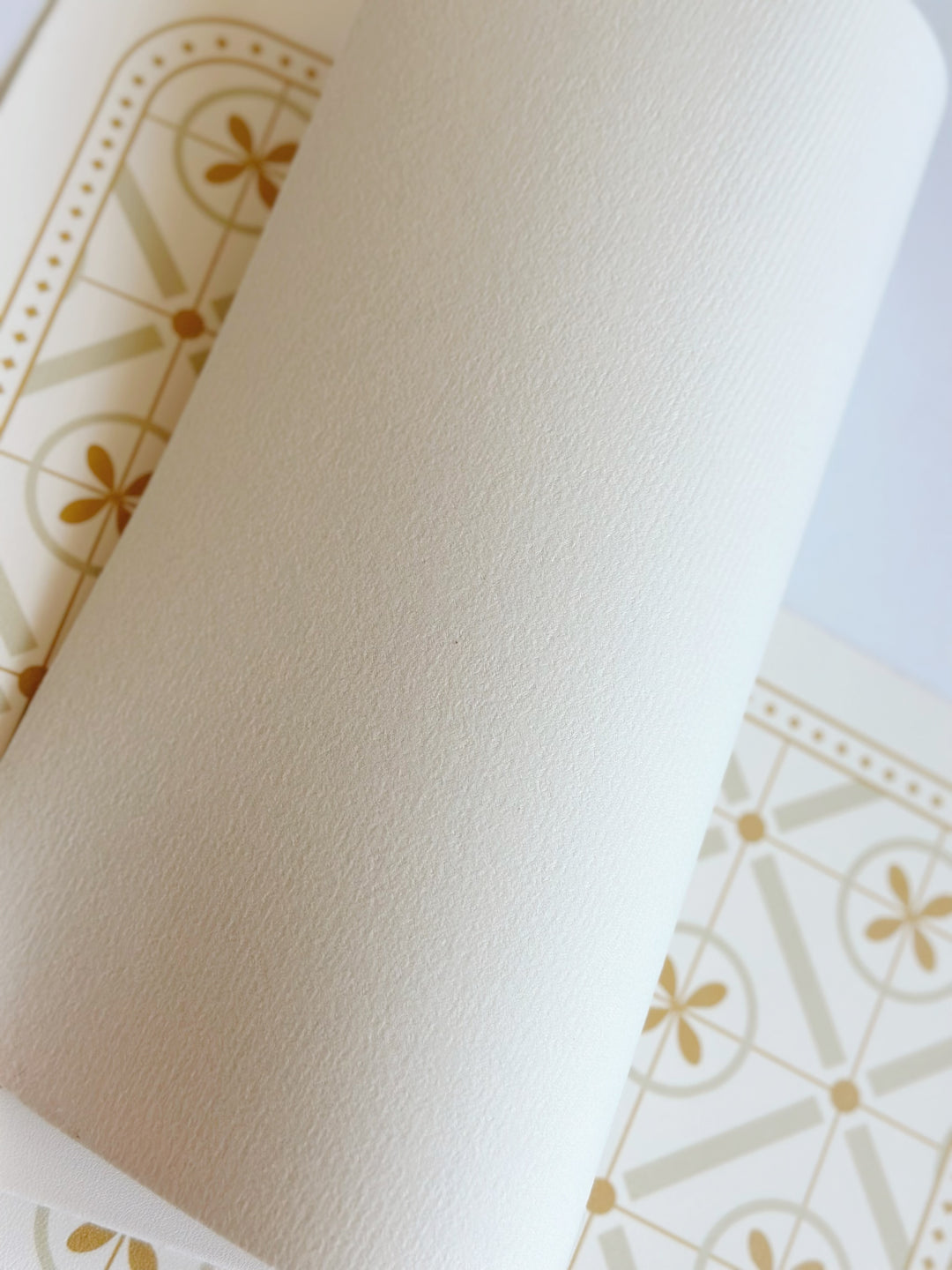 Geometric Elegance Faux Leather Placemat