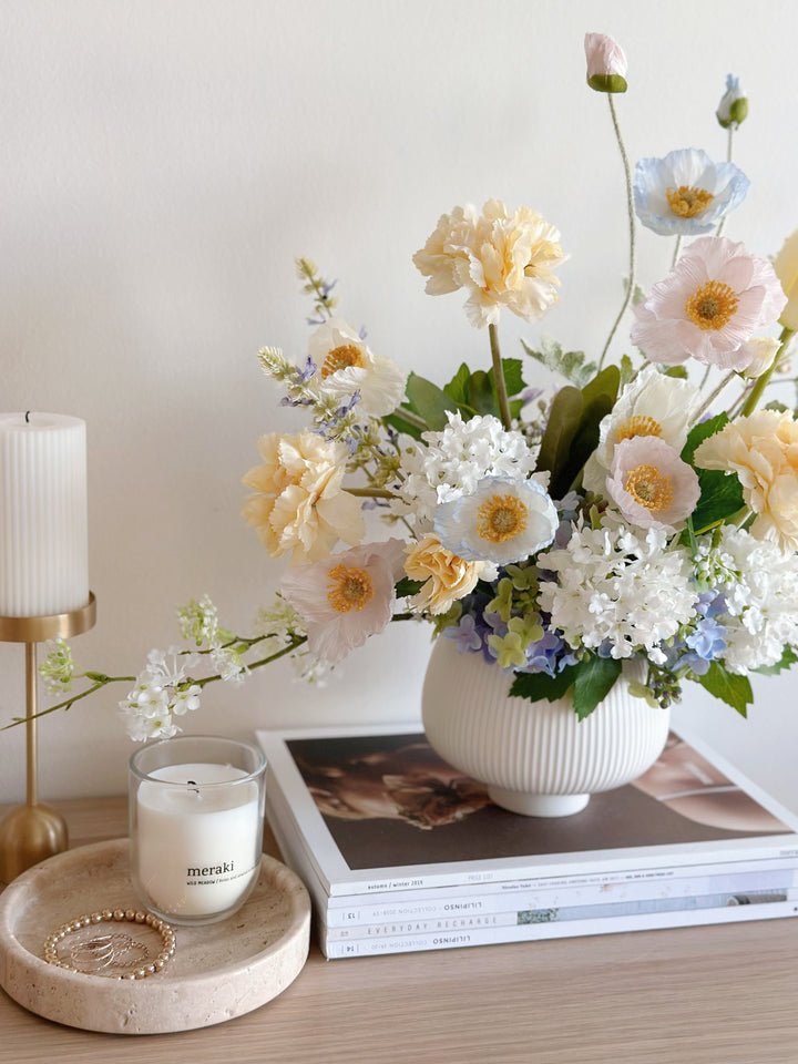 Serene Pastel Blossoms In The Pot (1 sided)