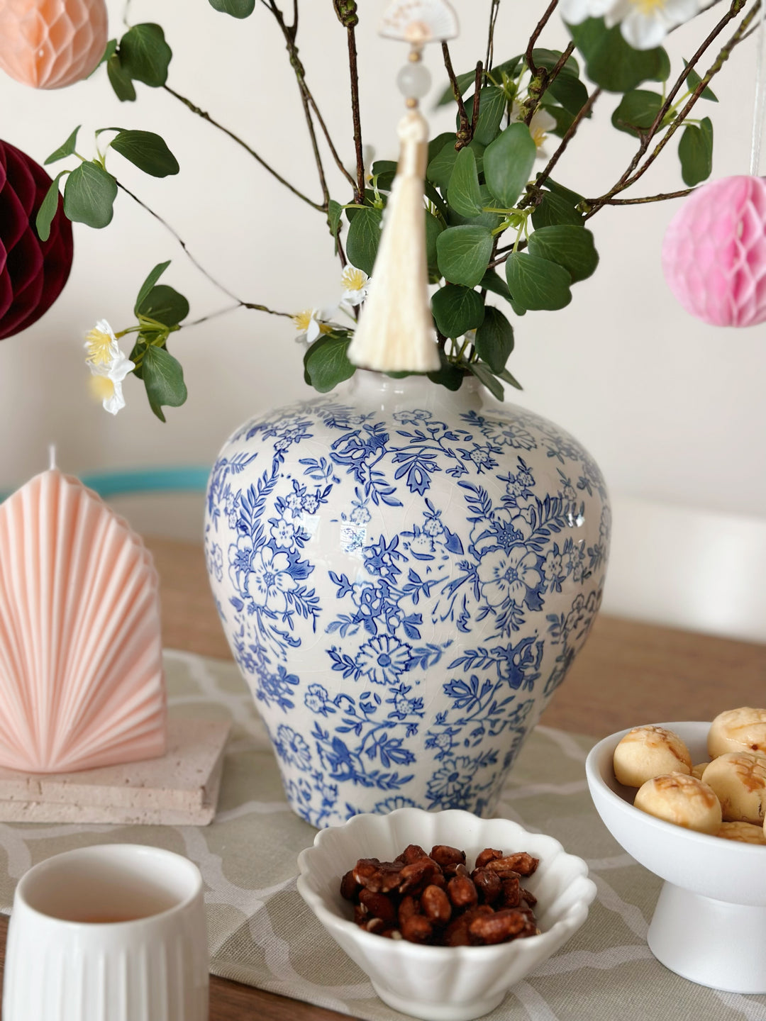 Sapphire Blossom Vase