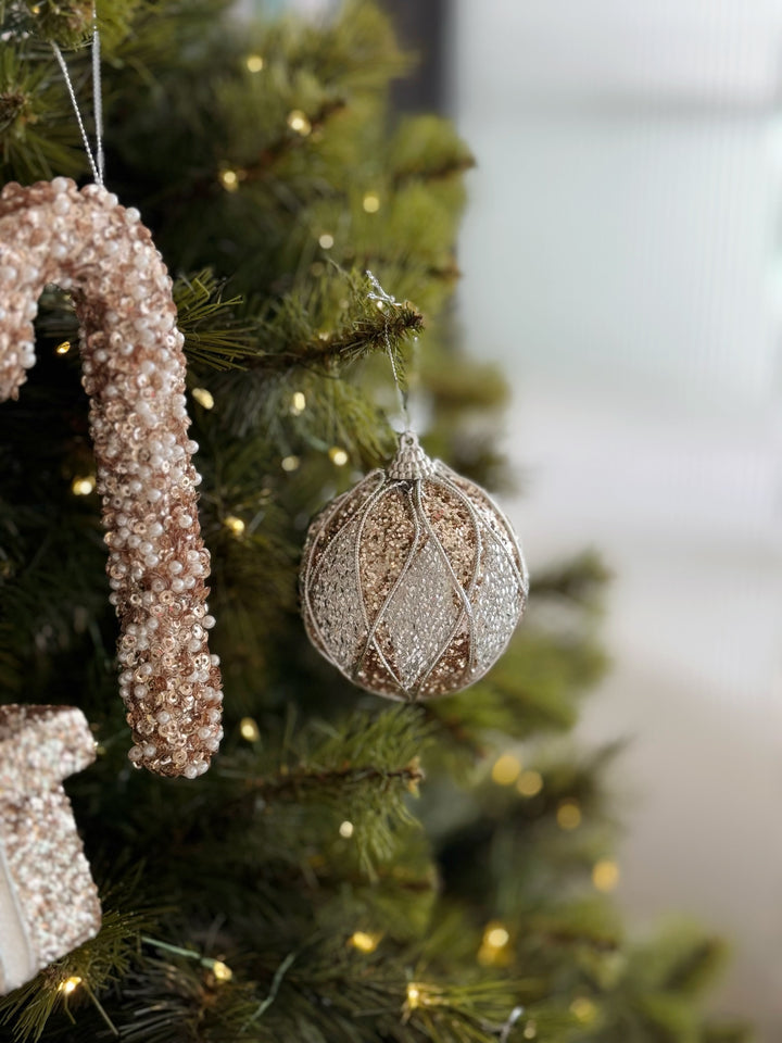 Golden Whisper Ornament Set (set of 8)