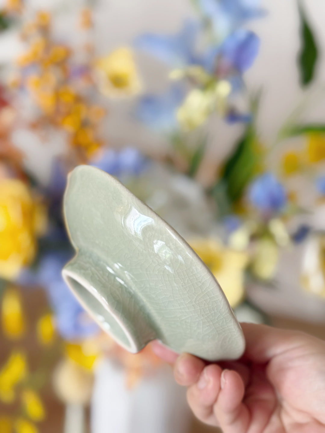 Crackle Glaze Mini Pedestal Dishes (2 colours)