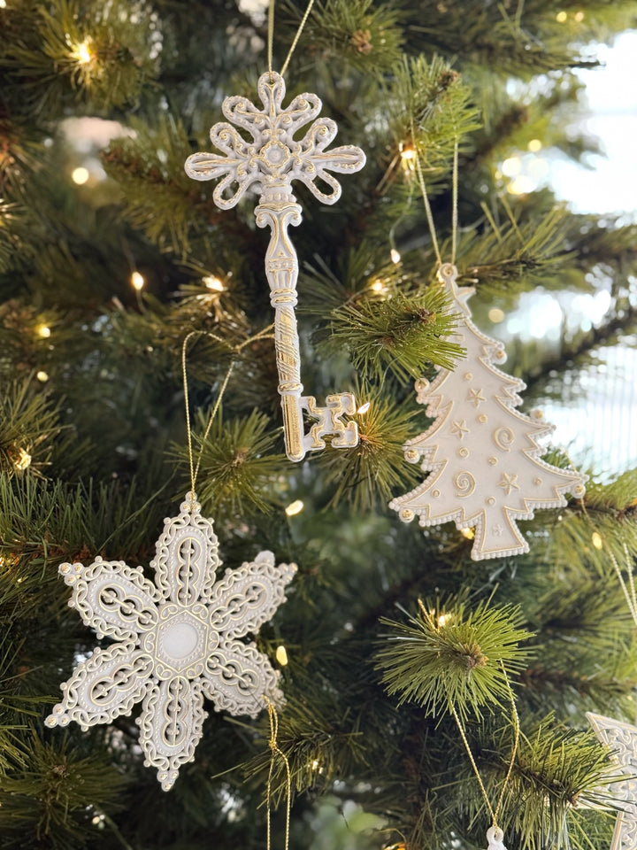 Golden Icing Christmas Ornament Set (set of 6)