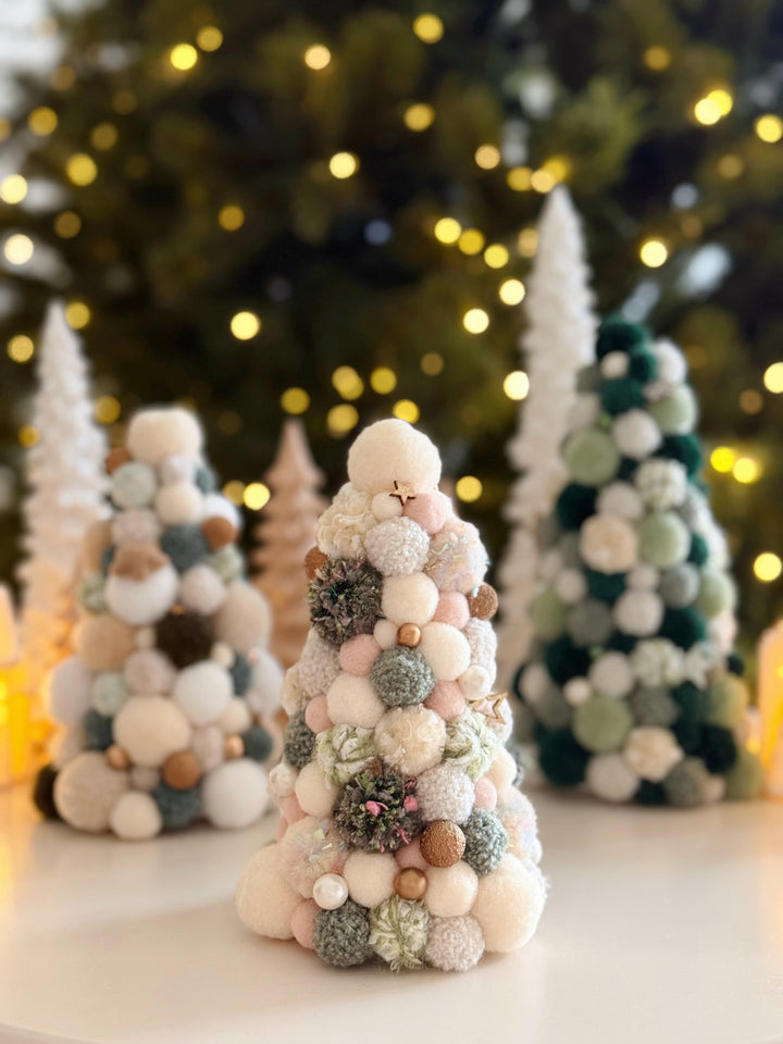 Mistletoe Dreams Handmade Pom Pom Tree (3 options)