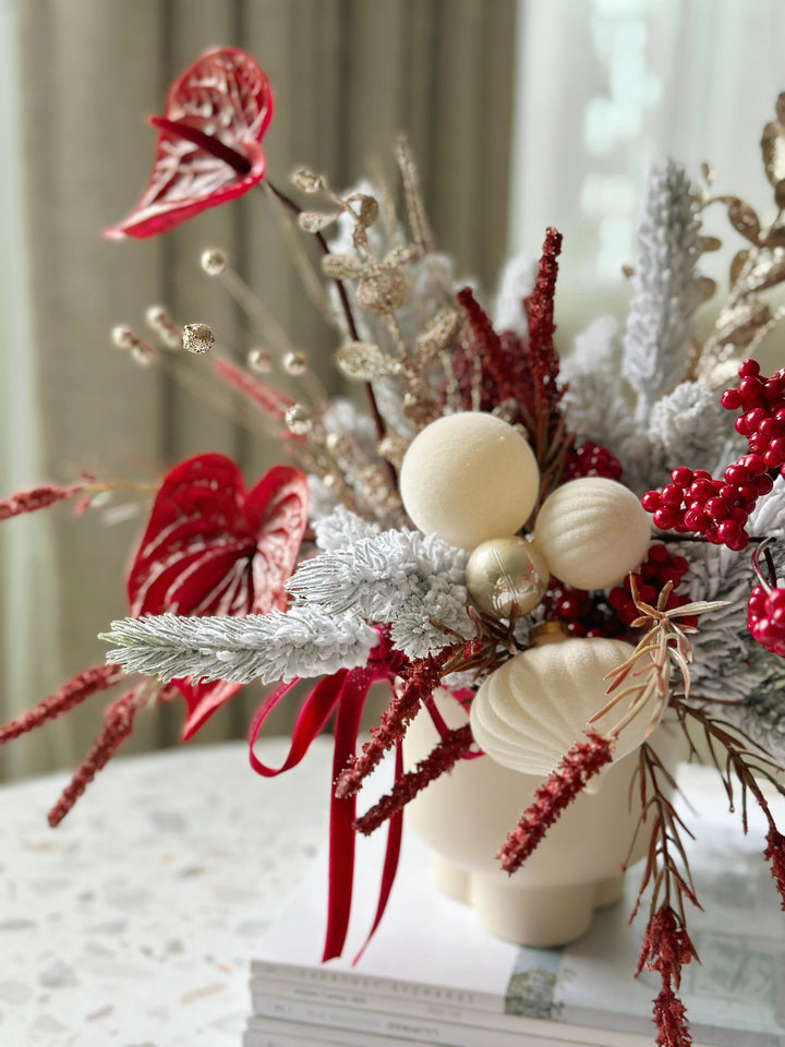 Velvet Frosted Charm in the Pot (1 sided)