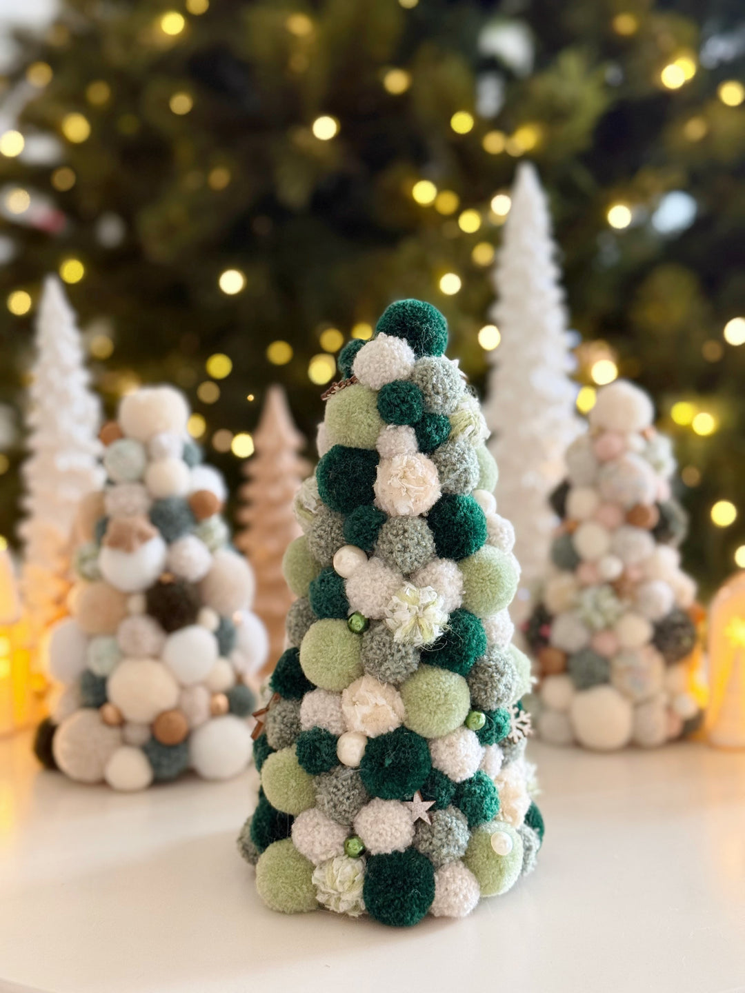 Mistletoe Dreams Handmade Pom Pom Tree (3 options)