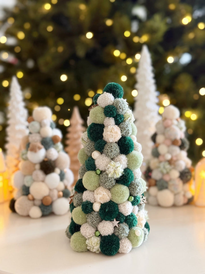 Mistletoe Dreams Handmade Pom Pom Tree (3 options)